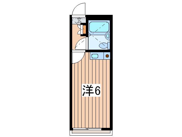 スカイピア三ツ境(ワンルーム/1階)の間取り写真