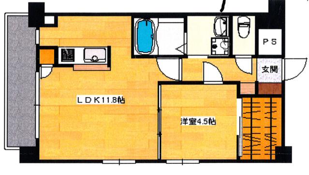 MARIONETTE VII(1LDK/6階)の間取り写真