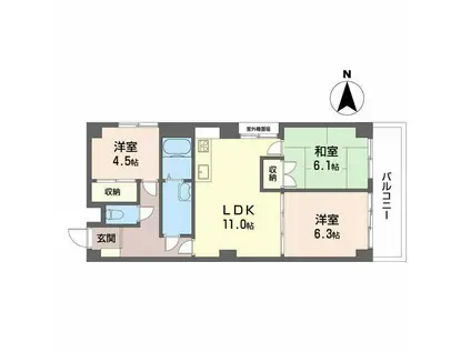 MAISON GOTOH(3LDK/3階)の間取り写真