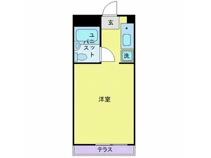 リバーシティ松戸(ワンルーム/3階)の間取り写真