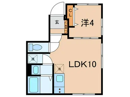 FACTORY NAKAMEGURO(1LDK/3階)の間取り写真