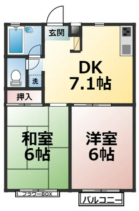 フォレストマーサ 2階階 間取り