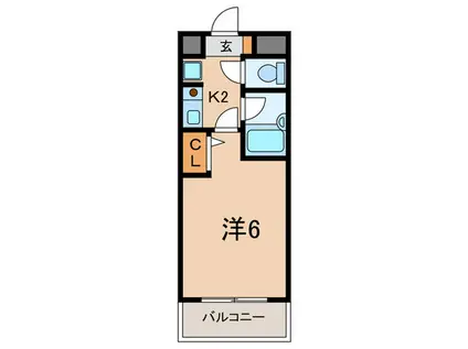 フェニックスK1(1K/5階)の間取り写真