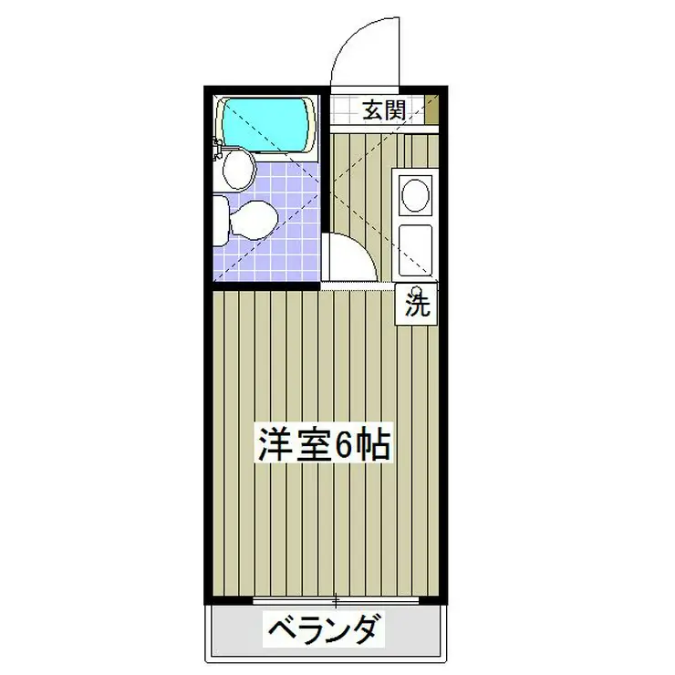 カレッジ志木 1階階 間取り