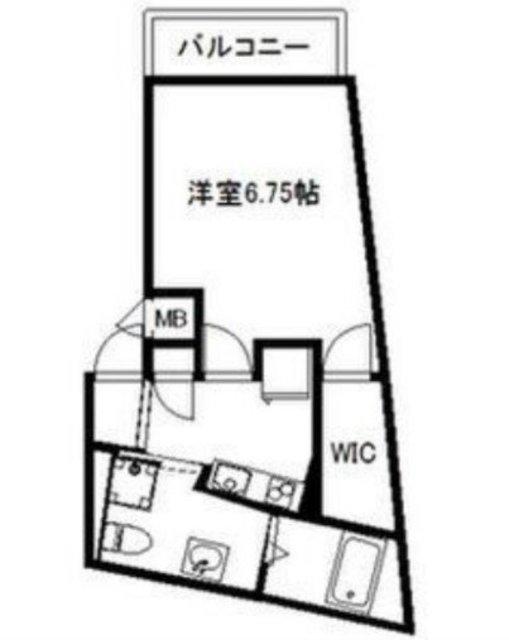 THE CITY 塩屋(1K/1階)の間取り写真