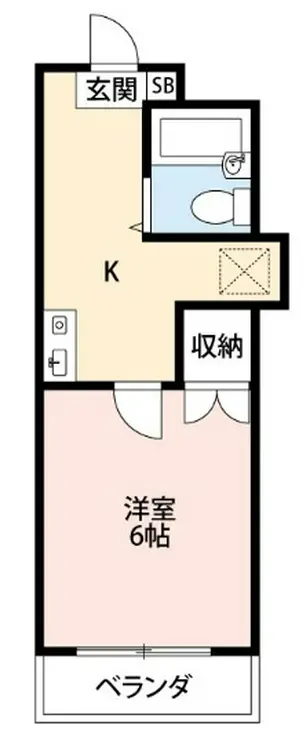 シャトル日新 4階階 間取り