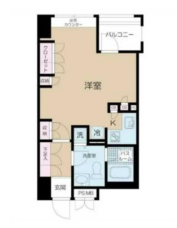 アクシア新宿御苑 3階階 間取り