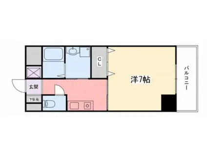 インタービレッジ東延末II(1K/5階)の間取り写真