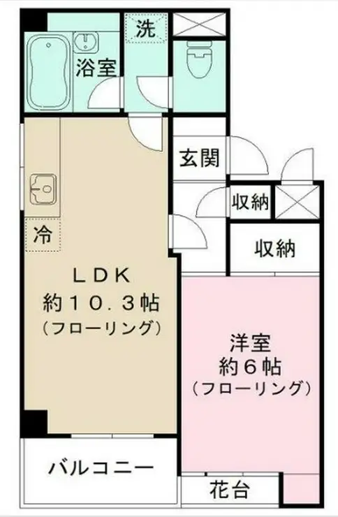 メゾン淀橋  5階階 間取り