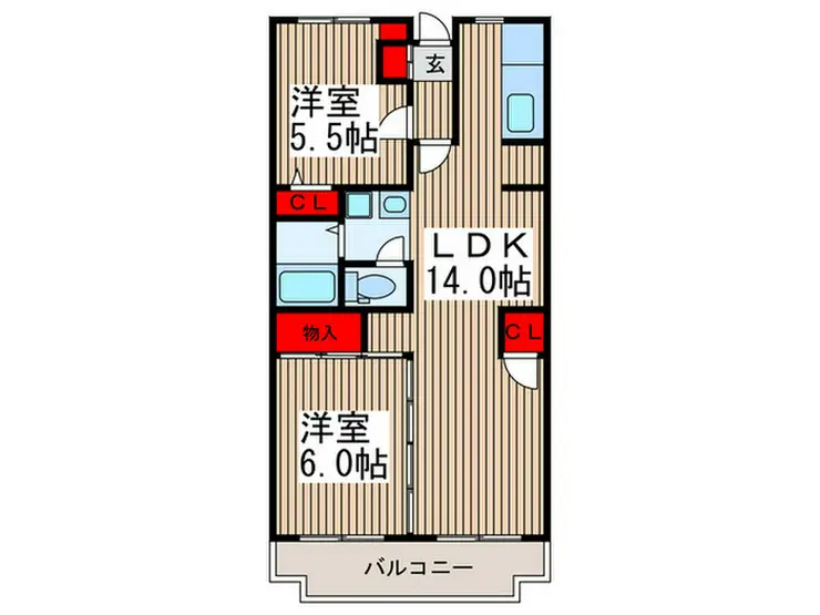マンション・シェ・ノッチュ 3階階 間取り