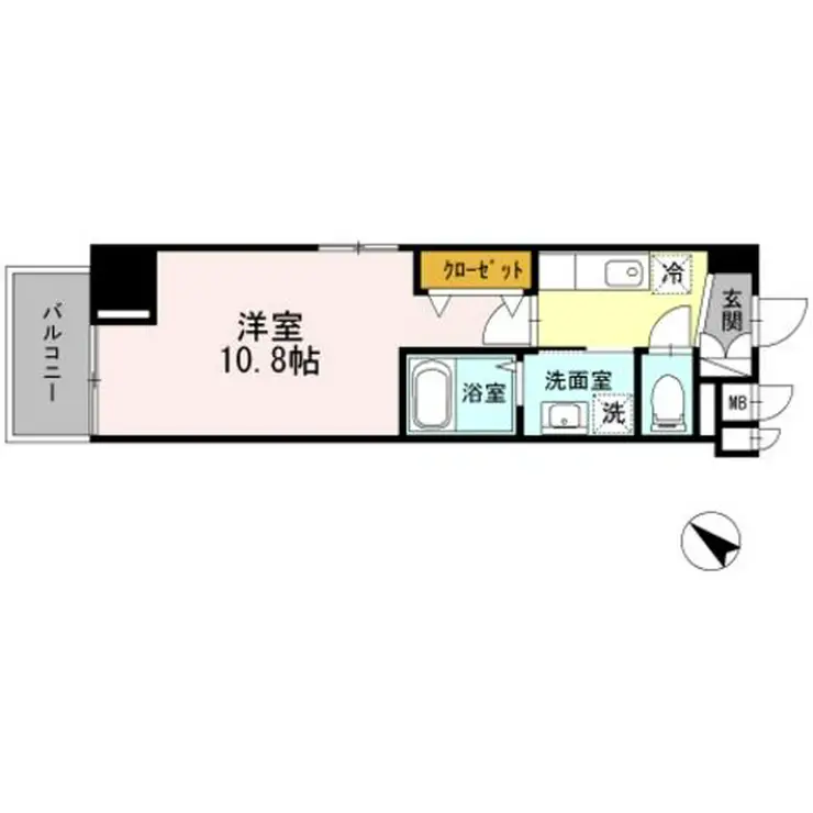 AVENIR渋谷本町 9階階 間取り