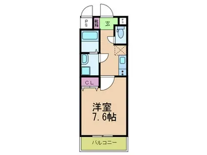 LUMIERE久宝寺II(1K/3階)の間取り写真