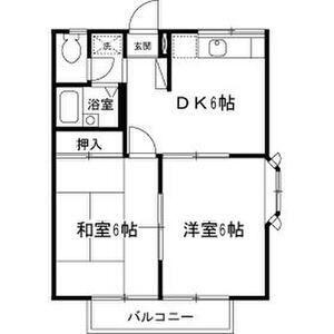 エステートピア築山二番館(2DK/2階)の間取り写真