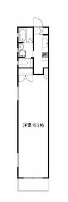 月村マンション NO28(1K/10階)の間取り写真