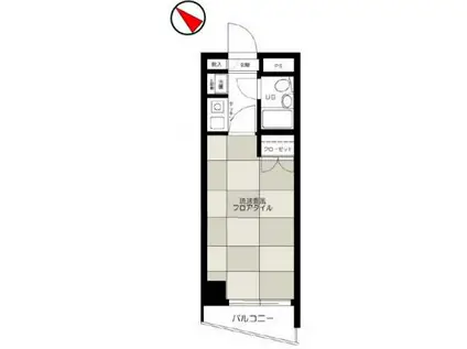 クロムハイツ(1K/5階)の間取り写真