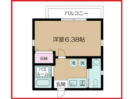 エヌエスゲート青井セカンドステージ(1K/3階)の間取り写真