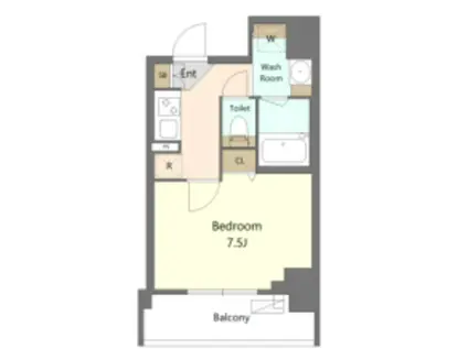 S-RESIDENCE新宿早稲田AVELIS(1K/9階)の間取り写真