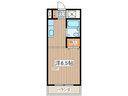エステートピア湘南(ワンルーム/1階)の間取り写真