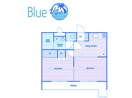 RENOLAZE湘南(2DK/4階)の間取り写真