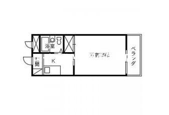 クライナーマモール(1K/2階)の間取り写真