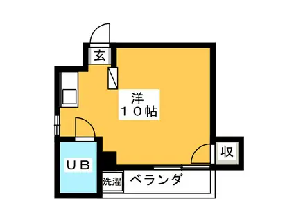 一一ハイツ(ワンルーム/3階)の間取り写真