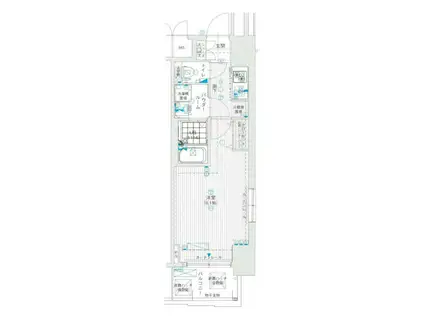 レオンコンフォート本町東(1K/4階)の間取り写真