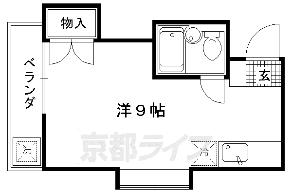 ベルヴィ・NADA(ワンルーム/2階)の間取り写真