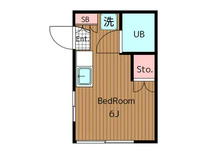 グレース駒沢(ワンルーム/1階)の間取り写真