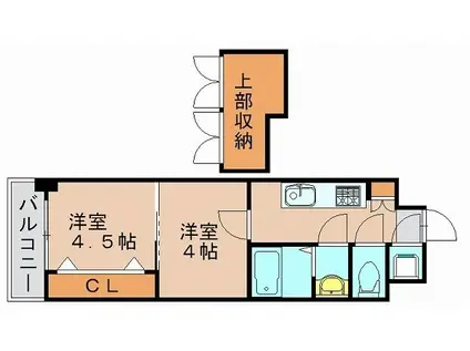 NO.88マリナゲートサンズ(2K/3階)の間取り写真