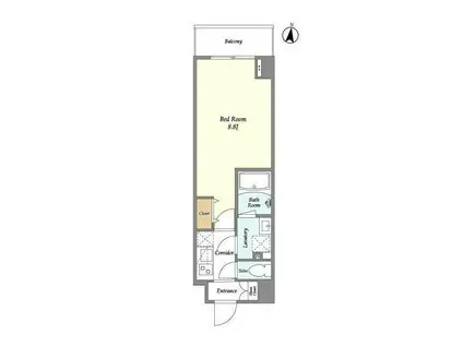 ラクラス中野富士見町(1K/3階)の間取り写真