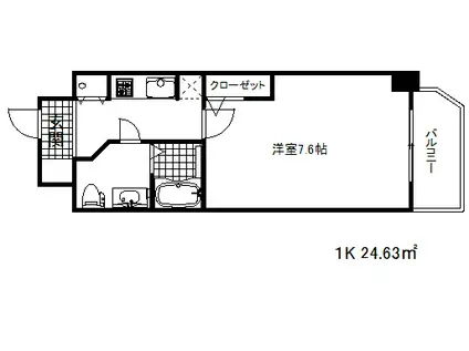 エスレジデンス神戸磯上通(1K/7階)の間取り写真