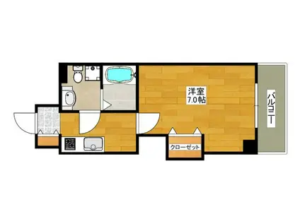 RITZ SQUARE DOMANI(1K/3階)の間取り写真