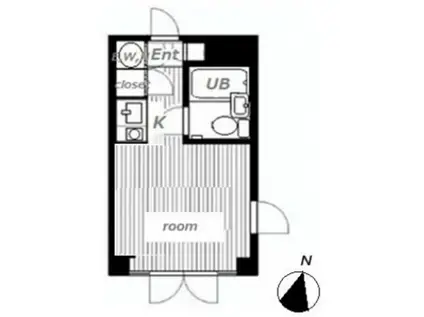 エルミ東十条(ワンルーム/3階)の間取り写真