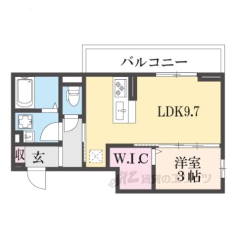 THE EARTH.01(1LDK/3階)の間取り写真