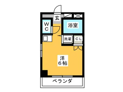 イル・ニード(ワンルーム/3階)の間取り写真