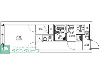 MAXIV CITY八幡山(1K/3階)の間取り写真