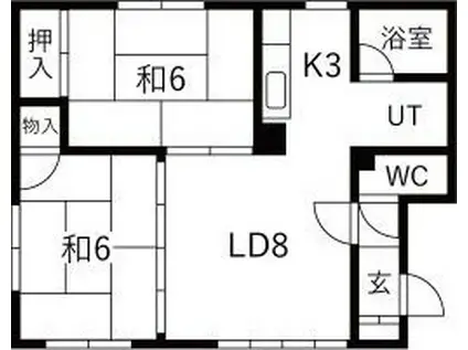 センチュリー34(2LDK/2階)の間取り写真