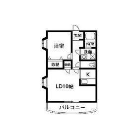 プレシャス(1LDK/1階)の間取り写真