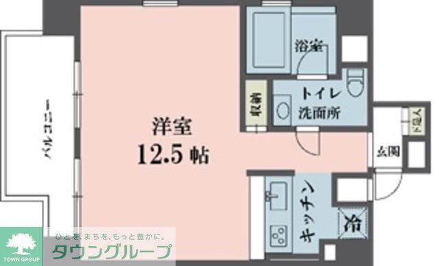 アムス四谷三丁目(1K/5階)の間取り写真