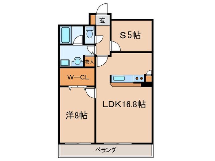 シャルム甲子園口(1SLDK/3階)の間取り写真