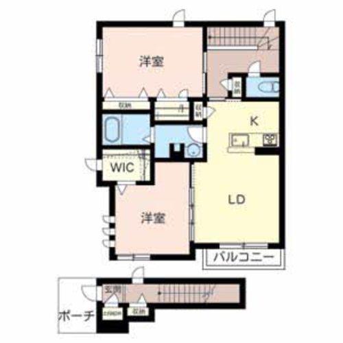 GROOVIN LIFE 匠(2LDK/2階)の間取り写真