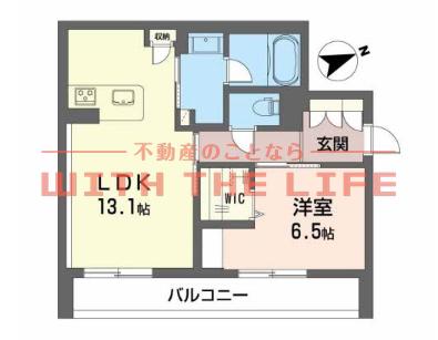 シャーメゾンROOX(1LDK/1階)の間取り写真
