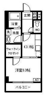 REREVE ZERO(1LK/2階)の間取り写真
