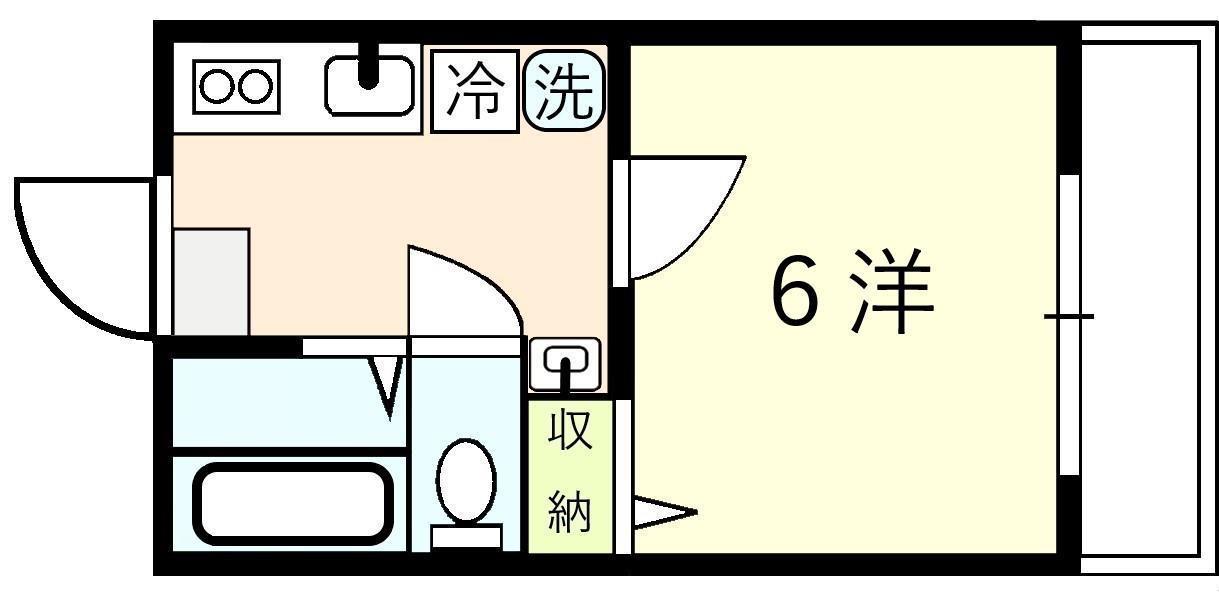 センチュリーパレス(1K/1階)の間取り写真