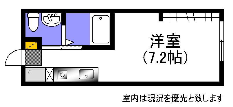 シーモ南観音(ワンルーム/1階)の間取り写真