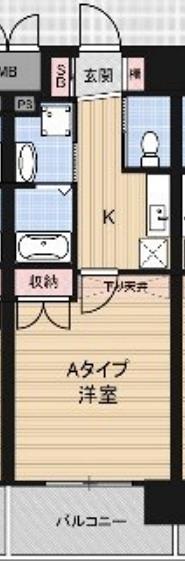 LUMINOUS蛍池(1K/7階)の間取り写真