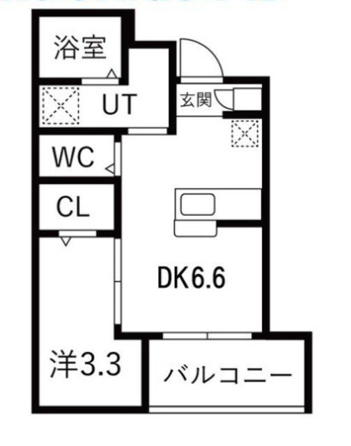 大浜北町シーエム・シス(2K/1階)の間取り写真