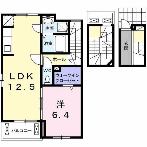 ザ ブロンクス(1LDK/3階)の間取り写真