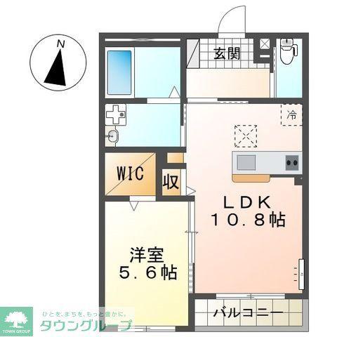 コイトハイツ(1LDK/1階)の間取り写真