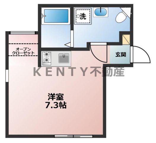 プレシャス(ワンルーム/1階)の間取り写真